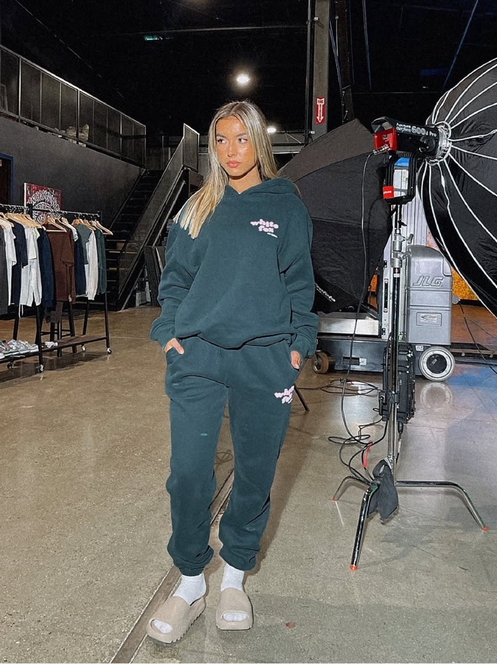 White Fox Boutique Hoodie & Jogger Set